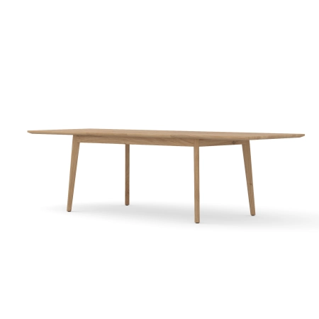 Stół rozkładany z litego drewna 160–260 × 90 × 75 cm